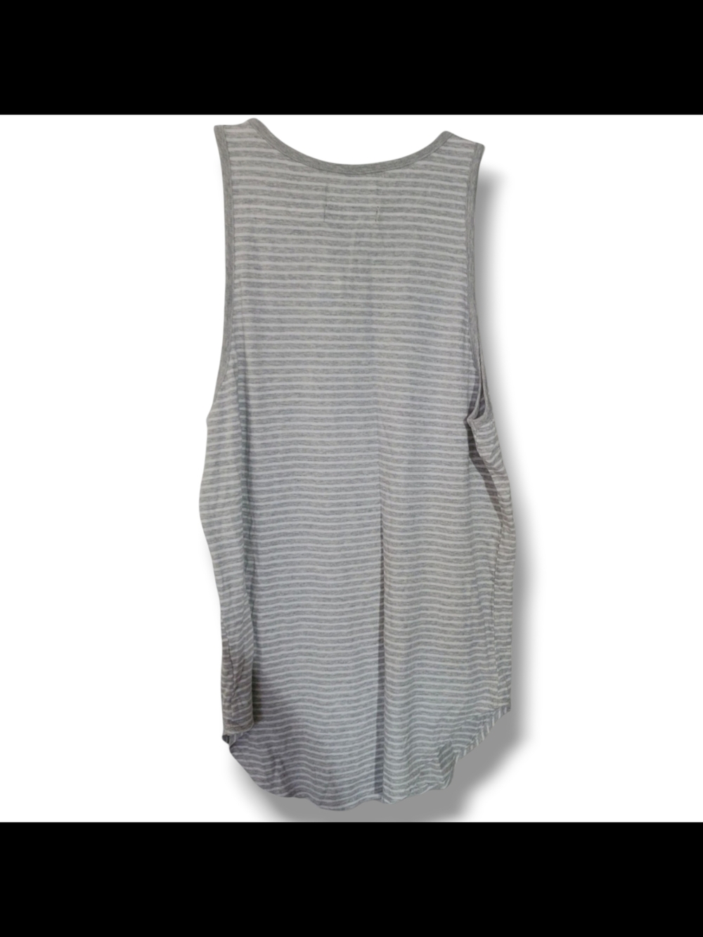 PacSun Men's Gray Stripe Scoop Neck Tank - Picture 2 of 5